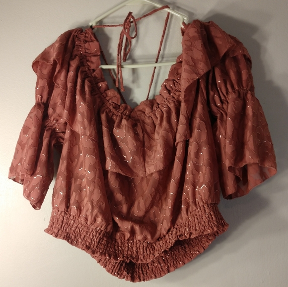 Mauve H&M Crop Top - Picture 4 of 5